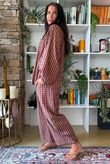 Vivienne Plaid Heathcliff Blouse Chestnut & Hazelnut